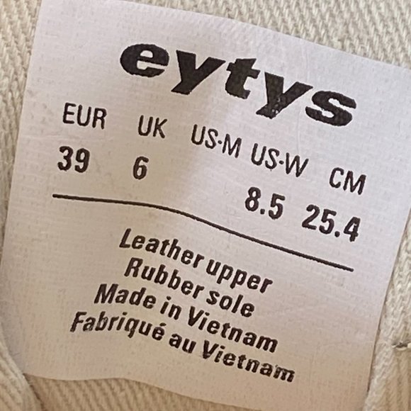 EYTYS Angel Patent Leather Sneaker White Size 8.5 - Picture 8 of 8